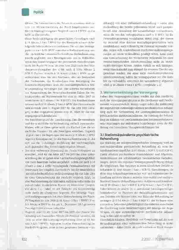 Vorschauseite 5: Das PsychVVG in der Gesamtschau