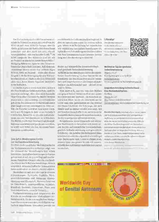 Vorschauseite 3: Routinemäßige Vorhautamputationen sind sinnlos und gefährlich