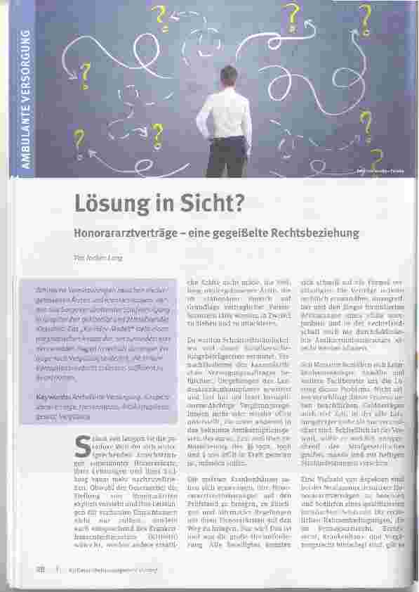 Vorschauseite 1: Lösung in Sicht?