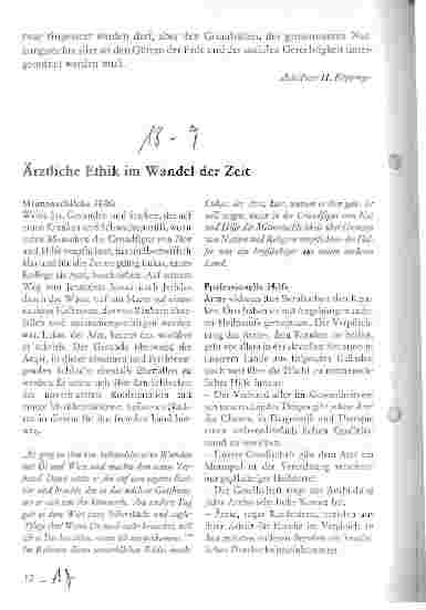 Vorschauseite 1: Ärztliche Ethik im Wandel der Zeit
