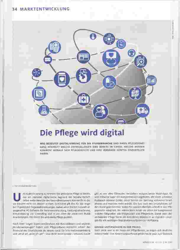 Vorschauseite 1: Die Pflege wird digital