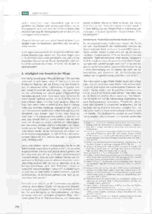Vorschauseite 2: Neue Anhaltspunkte zum Umgang mit Gewalt in der stationären Langzeitpflege
