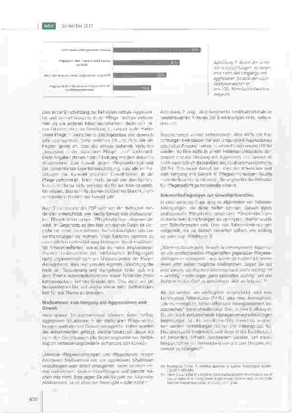 Vorschauseite 4: Neue Anhaltspunkte zum Umgang mit Gewalt in der stationären Langzeitpflege