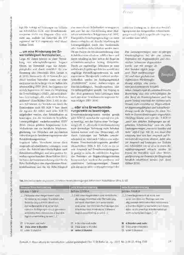 Vorschauseite 4: Arbeitsunfähig, erwerbsgemindert oder berufsunfähig? Beurteilung der beruflichen Leistungsfähigkeit (Teil 1)