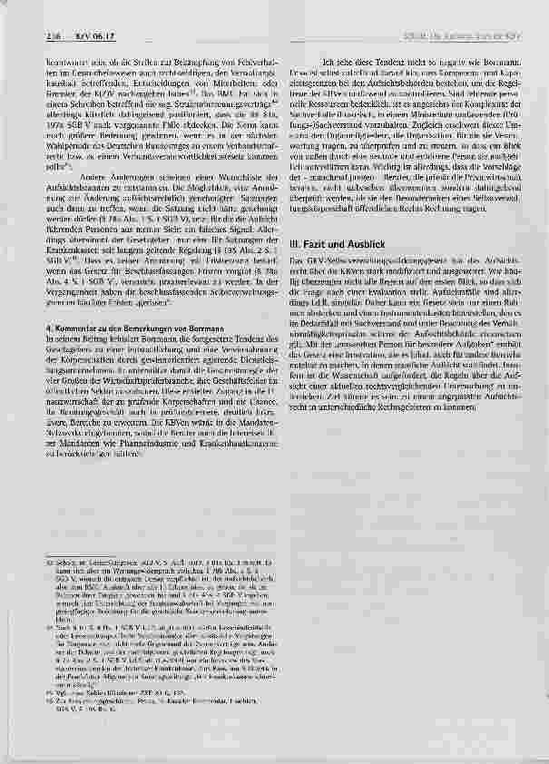 Vorschauseite 5: Die Aufsicht über die Kassenärztliche Bundesvereinigung nach dem GKV- Selbstverwaltungsstärkungsgesetz Ein Kommentar