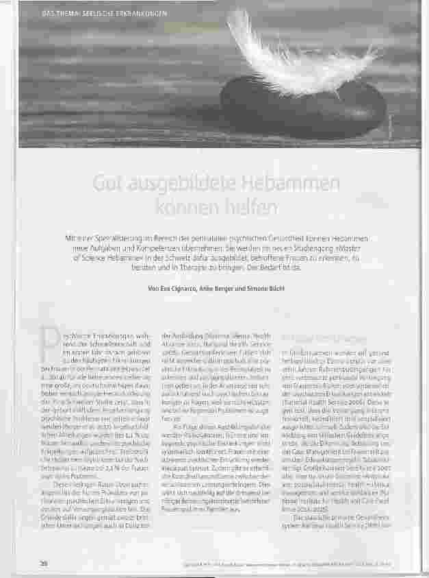 Vorschauseite 1: Gut ausgebildete Hebammen können helfen