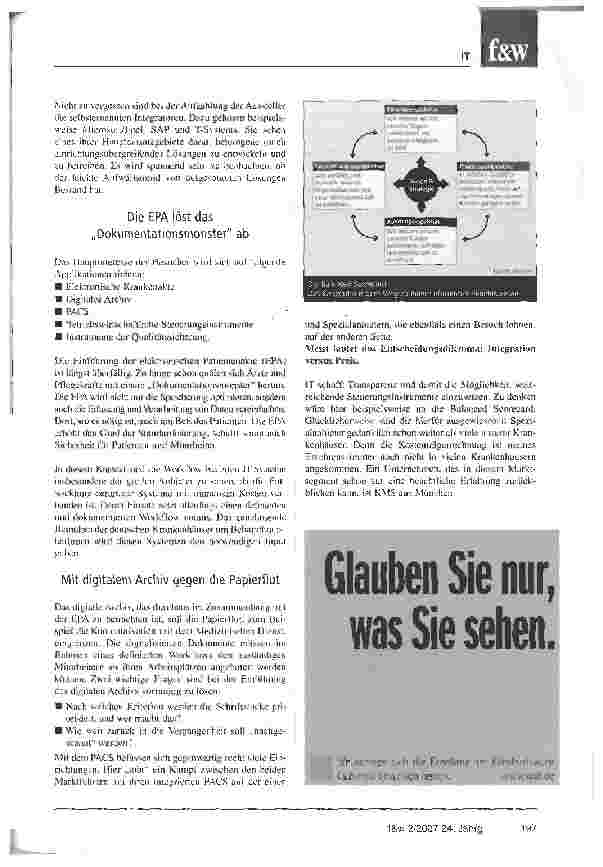 Vorschauseite 2: KIS war gestern: Die Zukunft heißt eHealth