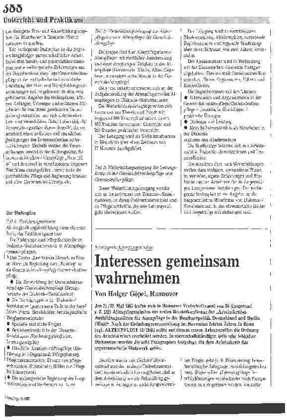 Vorschauseite 1: Interessen gemeinsam wahrnehmen