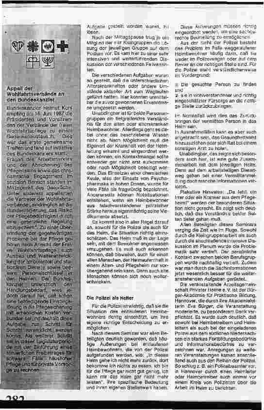 Vorschauseite 3: Desorientierte Heimbewohner und die Polizei