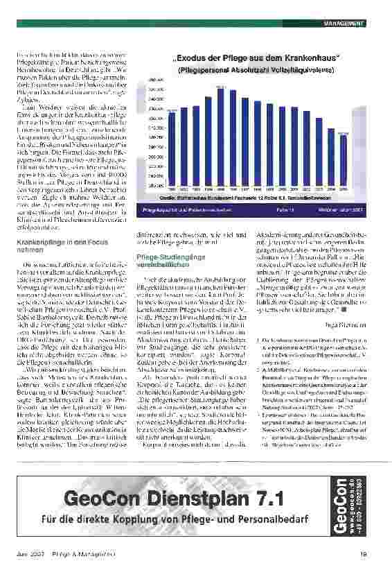 Vorschauseite 2: Mehr Forschung für die Pflege