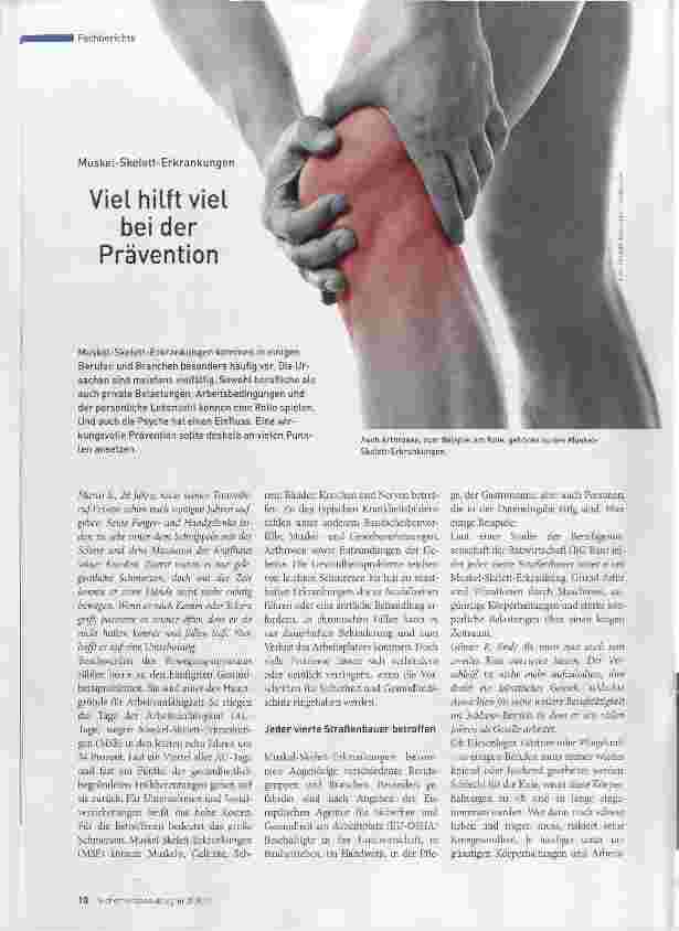 Vorschauseite 1: Viel hilft viel bei der Prävention