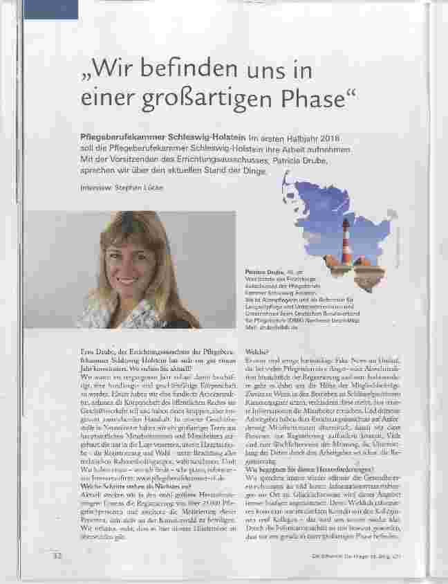 Vorschauseite 1: „Wir befinden uns in einer großartigen Phase“
