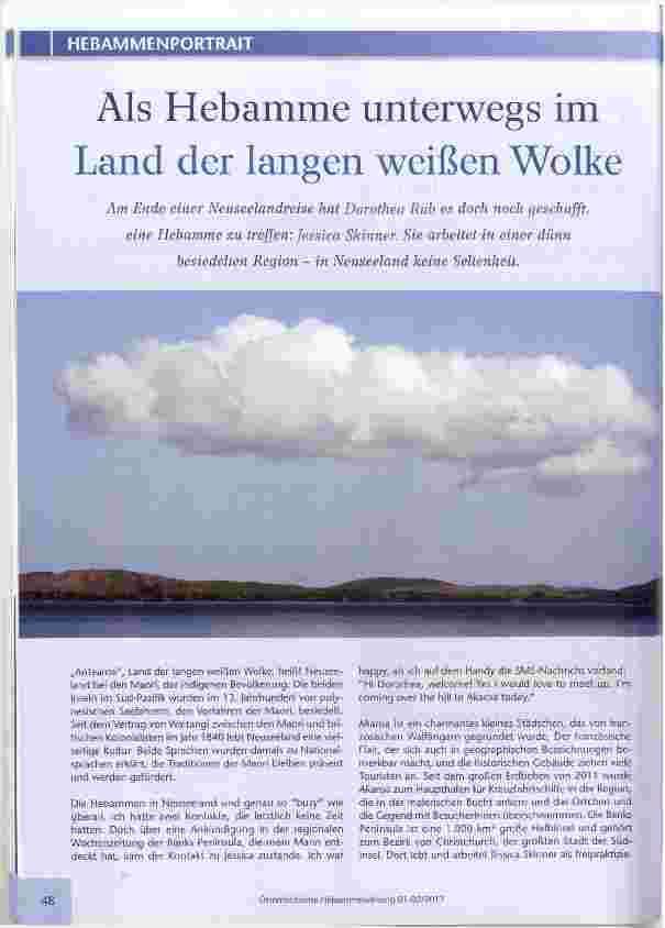 Vorschauseite 1: Als Hebamme unterwegs im Land der langen weißen Wolke