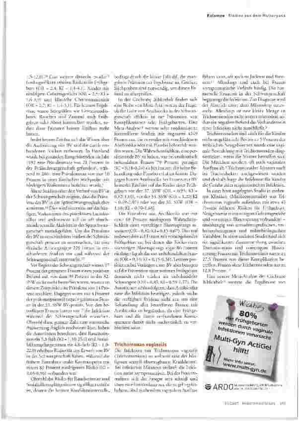 Vorschauseite 2: Vaginale Infektionen - eine Frage der Balance