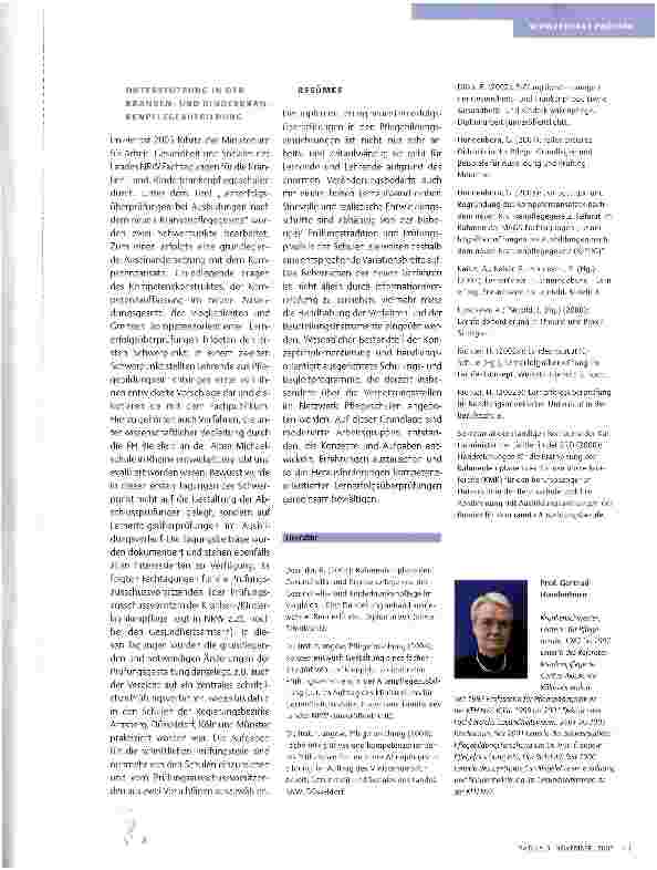 Vorschauseite 6: KOMPETENZORIENTIERTE PRÜFUNGEN IN DEN PFLEGEAUSBILDUNGEN