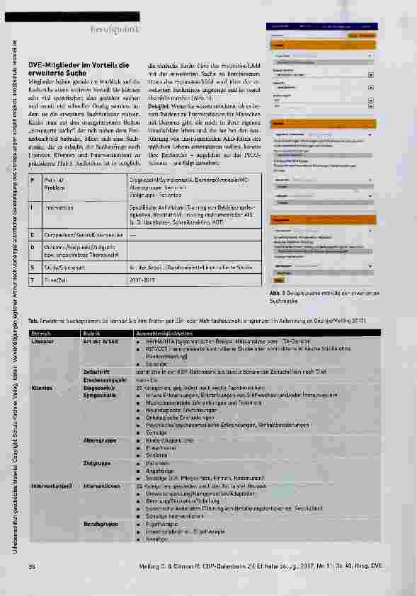 Vorschauseite 3: Upgrade für Ihre Studienrecherche EBP-Datenbank 2.0