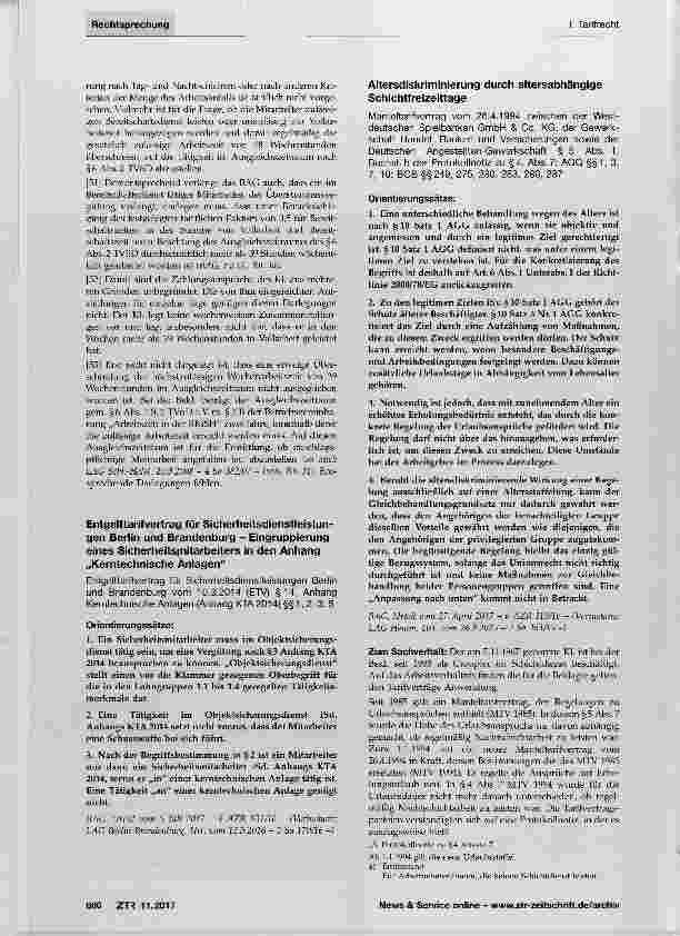 Vorschauseite 3: Überstundenvergütung Bereitschaftszeiten Rettungsdienst