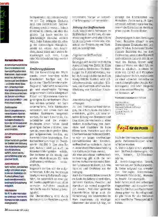 Vorschauseite 3: Die Ursachen der Harnsteinbildung