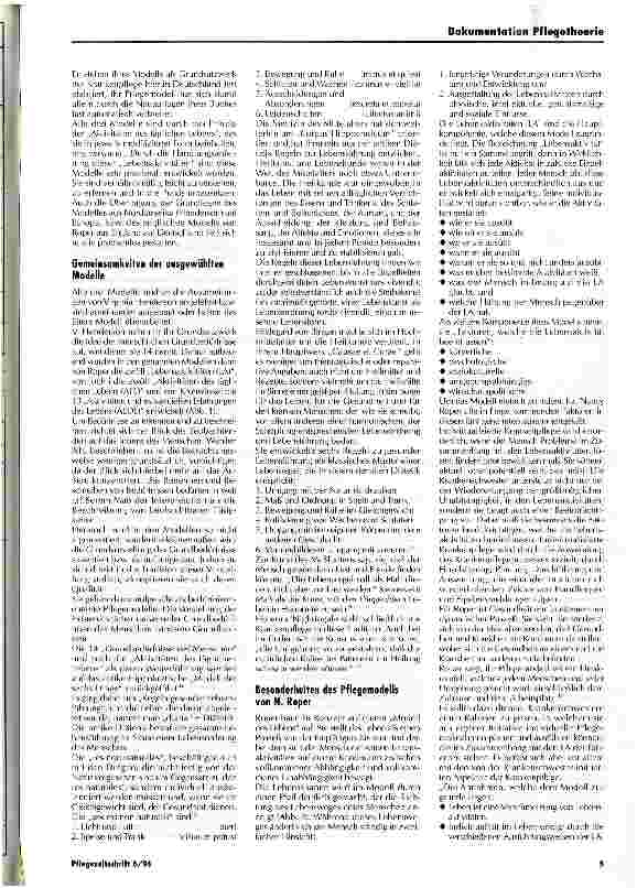 Vorschauseite 4: Eine vergleichende analytische Betrachtung bedürfnisorientierter Pflegemodelle