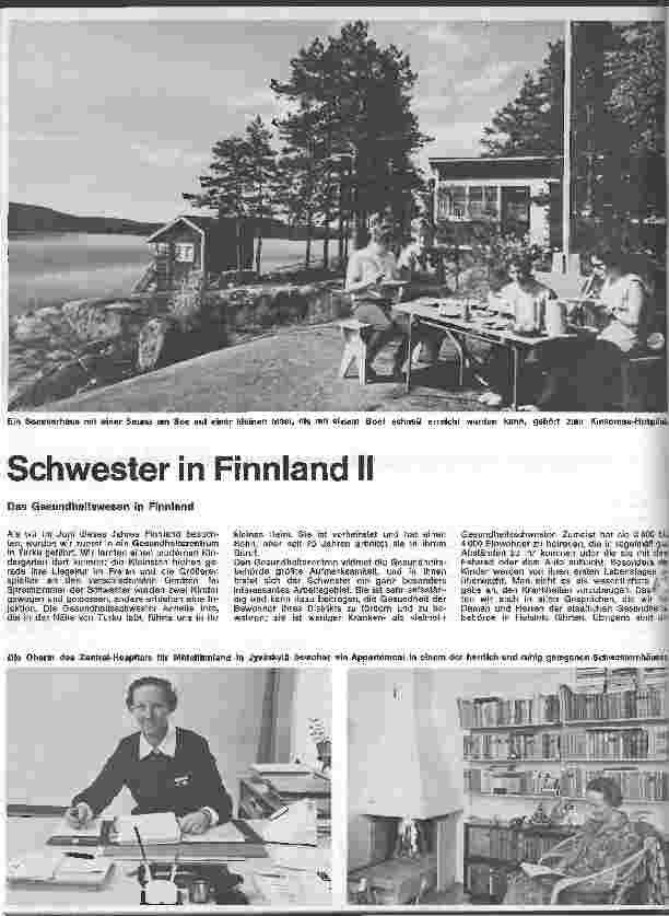 Vorschauseite 1: Schwester in Finland II Gesundheitswesen in Finnland