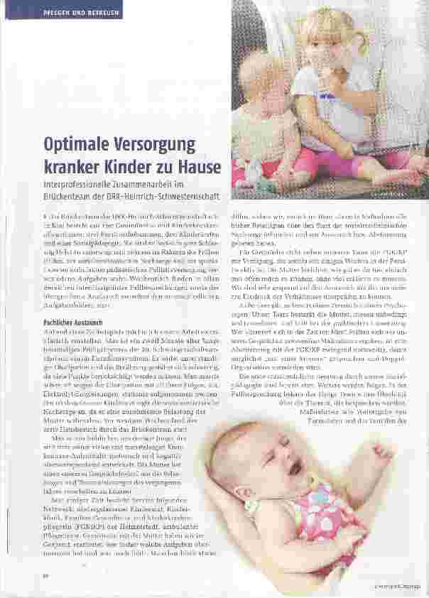 Vorschauseite 1: Optimale Versorgung kranker Kinder zu Hause