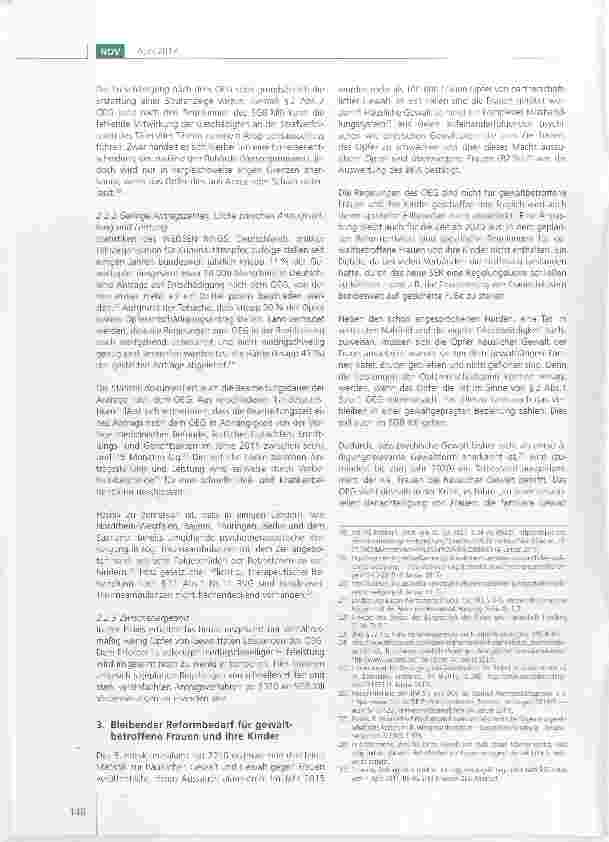 Vorschauseite 4: Die Reform des Sozialen Entschädigungsrechts im Hinblick auf die Bedarfe gewaltbetroffener Frauen und ihrer Kinder