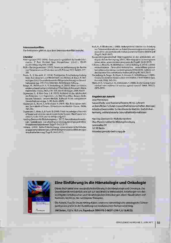 Vorschauseite 5: Informierte Entscheidungen