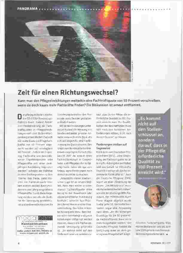 Vorschauseite 1: Zeit für einen Richtungswechsel?