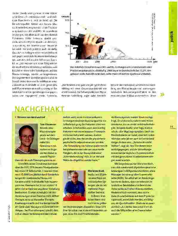 Vorschauseite 2: Die Zukunft der Physiotherapiepraxen