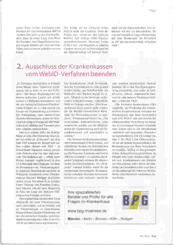 Vorschauseite 2: Wider die Datensperre