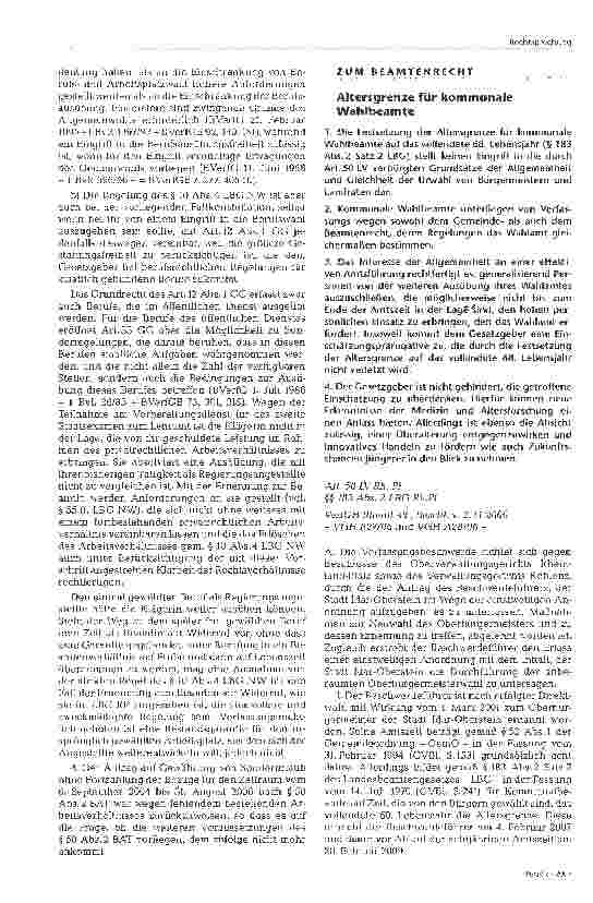 Vorschauseite 5: Erlöschen eines Arbeitsverhältnisses mit Ernennung zur Beamtin auf Widerruf