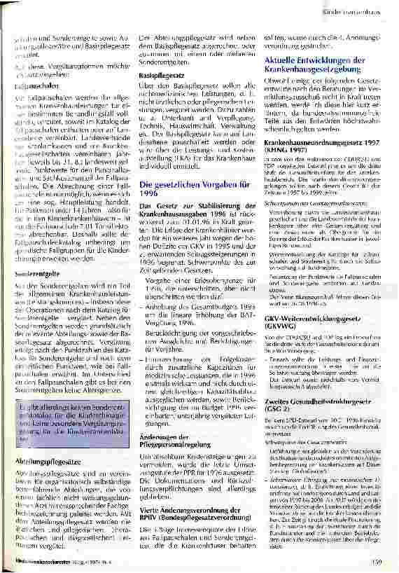 Vorschauseite 2: Perspektiven der Krankenhausfinanzierung unter veränderten Finanzbedingungen in Zeiten der GSG
