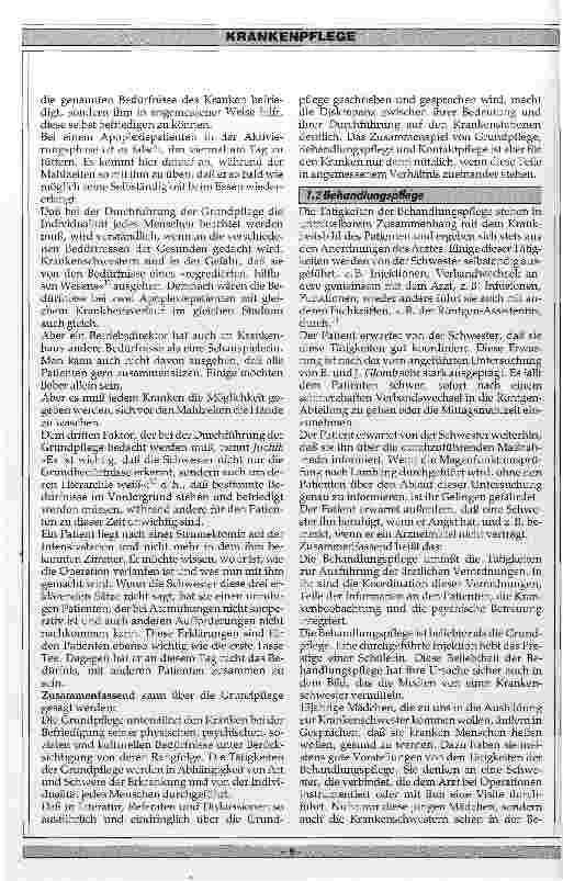 Vorschauseite 4: Das Zusammenspiel zwischen Grundpflege, Behandlungspflege und Kontaktplfege im Rahmen einer umfassenden Pflege und Betreuung von Patienten