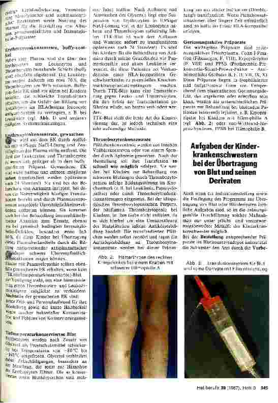Vorschauseite 2: Aktuelle Aspekte der Hämotherapie in der Pädiatrie