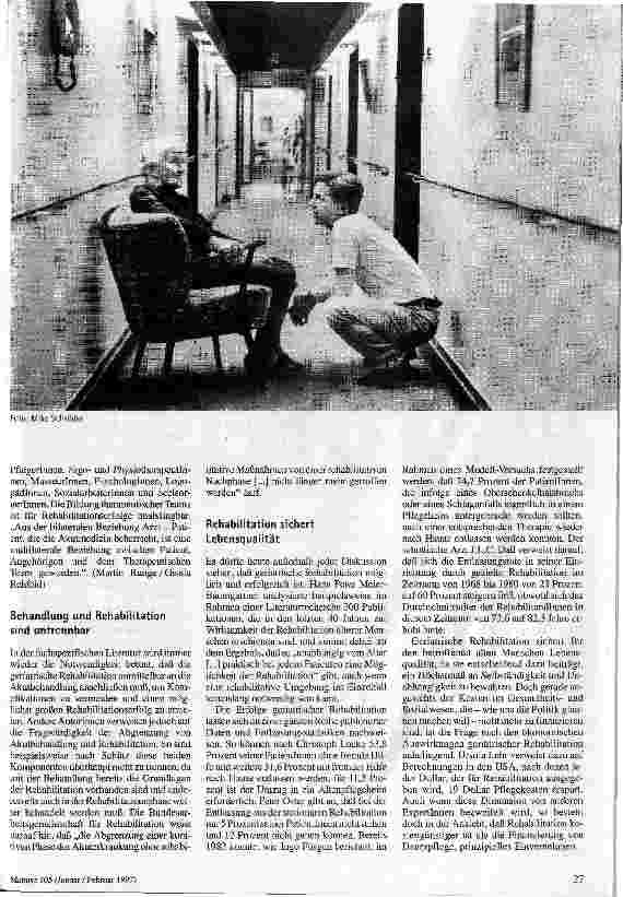 Vorschauseite 3: Zwischen therapeutischem Nihilismus und Machbarkeitswahn
