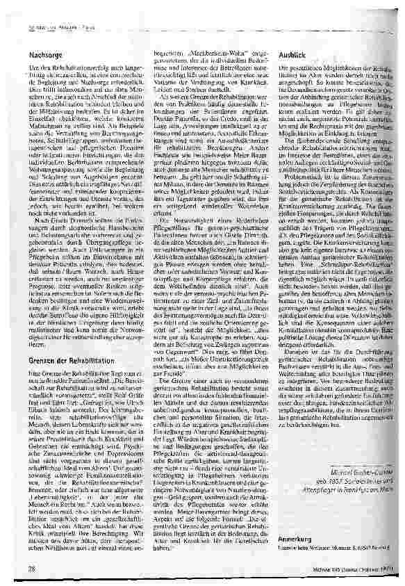 Vorschauseite 4: Zwischen therapeutischem Nihilismus und Machbarkeitswahn