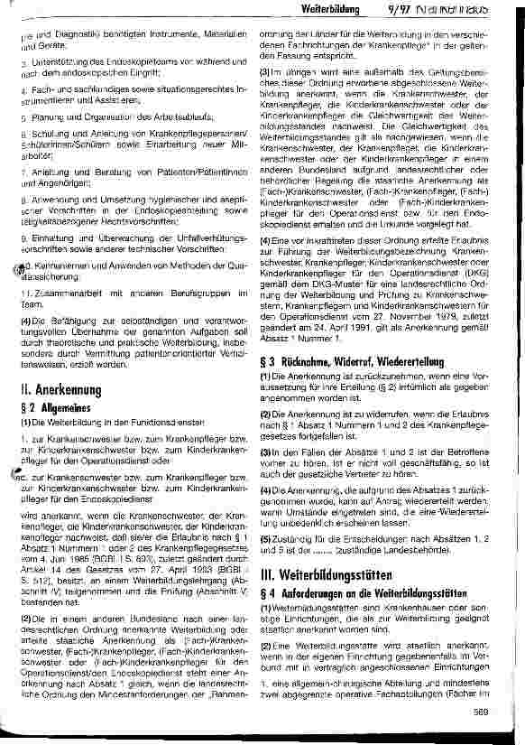 Vorschauseite 2: DKG-Empfehlung zur Weiterbildung für Krankenpflegepersonen in den Funktionsdiensten (Operationsdienst/Endoskopiedienst)