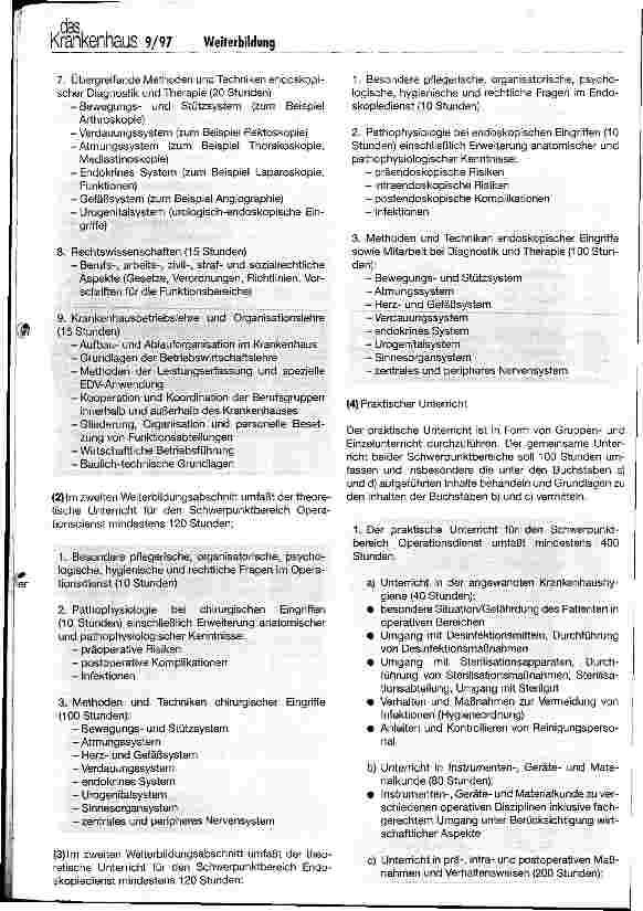 Vorschauseite 5: DKG-Empfehlung zur Weiterbildung für Krankenpflegepersonen in den Funktionsdiensten (Operationsdienst/Endoskopiedienst)