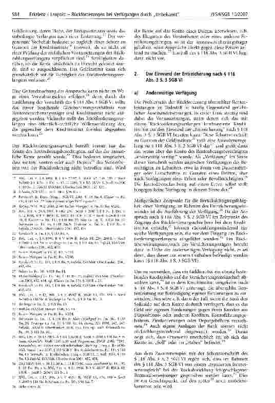 Vorschauseite 3: Rückforderungen nach § 118 SGB VI bei Verfügungen durch Unbekannt
