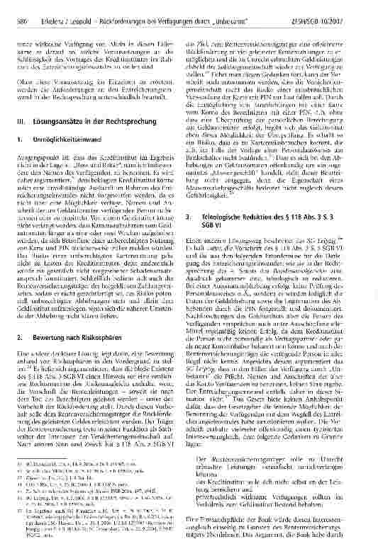 Vorschauseite 5: Rückforderungen nach § 118 SGB VI bei Verfügungen durch Unbekannt