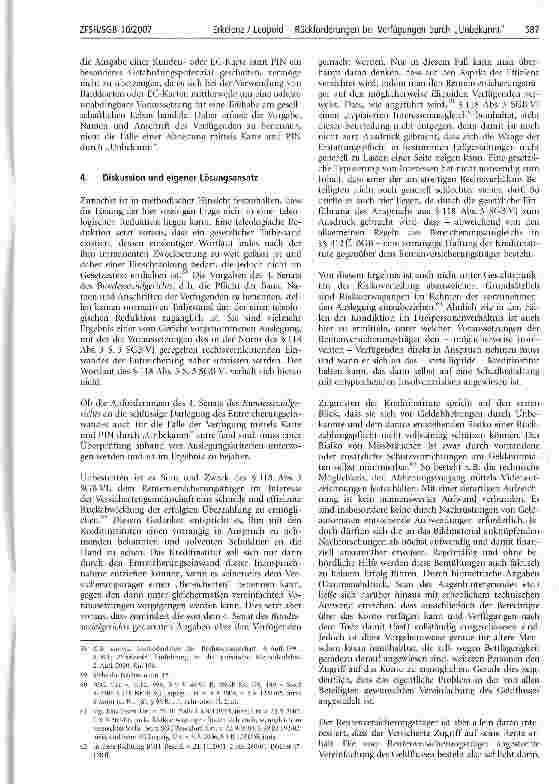 Vorschauseite 6: Rückforderungen nach § 118 SGB VI bei Verfügungen durch Unbekannt