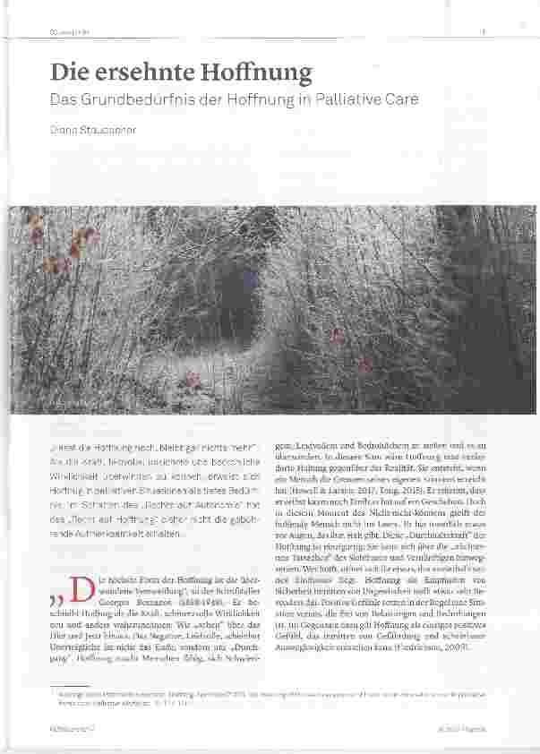 Vorschauseite 1: Die ersehnte Hoffnung