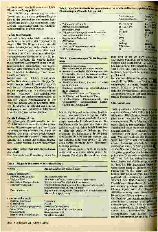 Vorschauseite 3: Pränatale Diagnostik genetischer Defekte und direkte Fetaltherapie