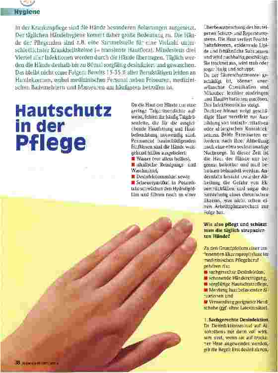 Vorschauseite 1: Hautschutz in der Pflege