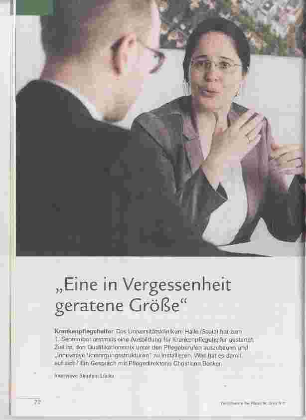 Vorschauseite 1: „Eine in Vergessenheit geratene Größe“