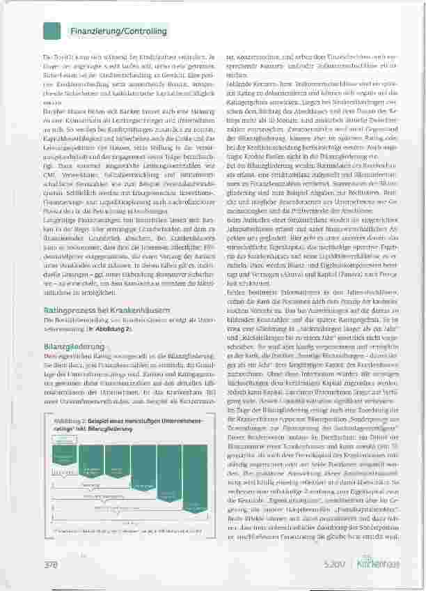 Vorschauseite 3: Bonitätsprüfung und Kreditrating von Krankenhäusern