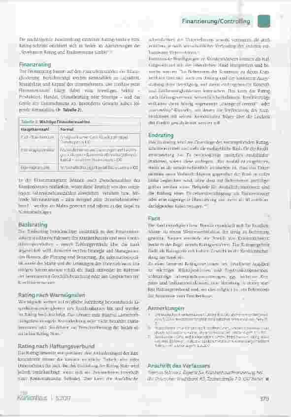 Vorschauseite 4: Bonitätsprüfung und Kreditrating von Krankenhäusern