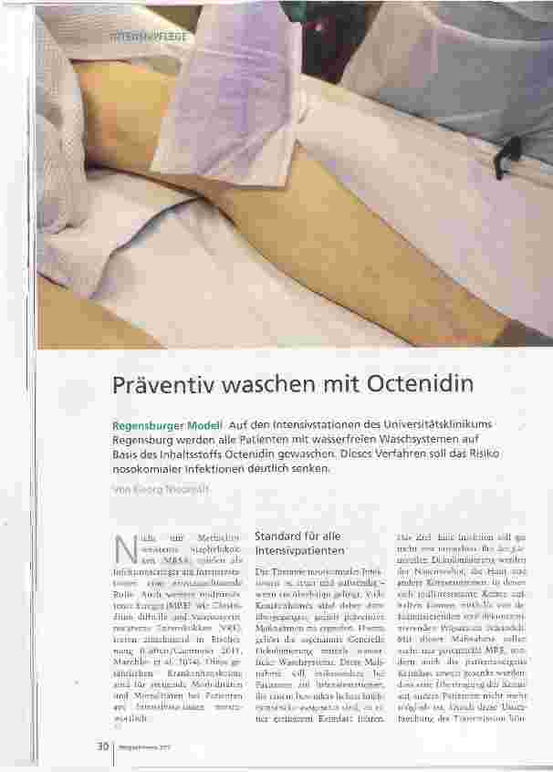 Vorschauseite 1: Präventiv waschen mit Octenidin