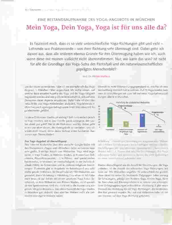 Vorschauseite 1: Mein Yoga, Dein Yoga, Yoga ist für uns alle da?