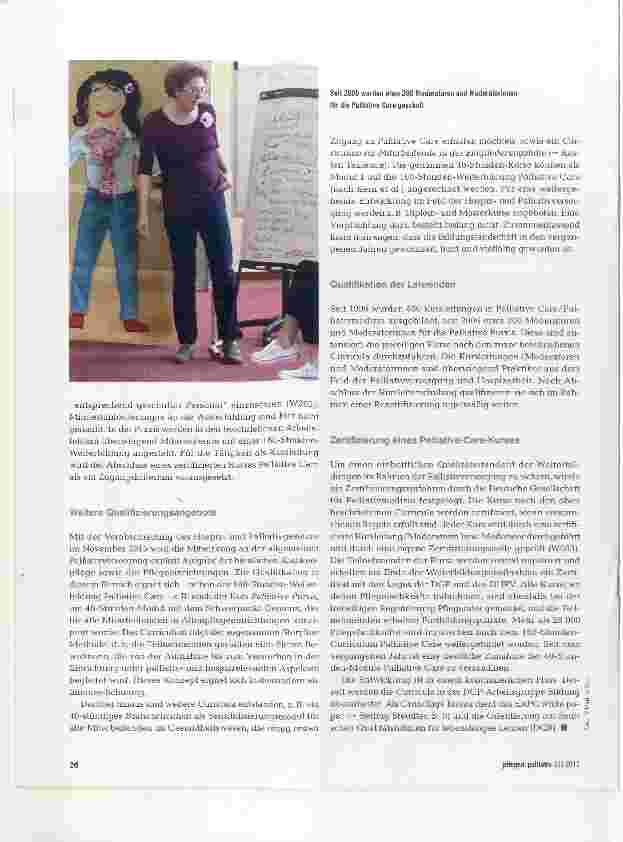 Vorschauseite 3: Mit Sarah Weber durch den Palliative Care Bildungsdschungel